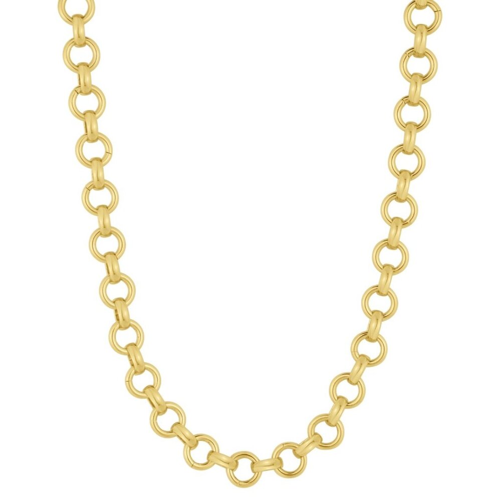 And Now This Round Link‎ Chain Necklace, 16" + 2" Extender - Gold Plated